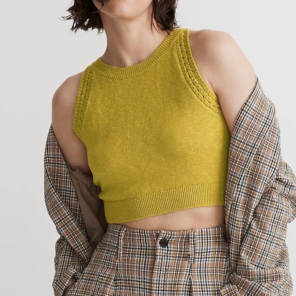 Madewell Crochet Crop Tank
